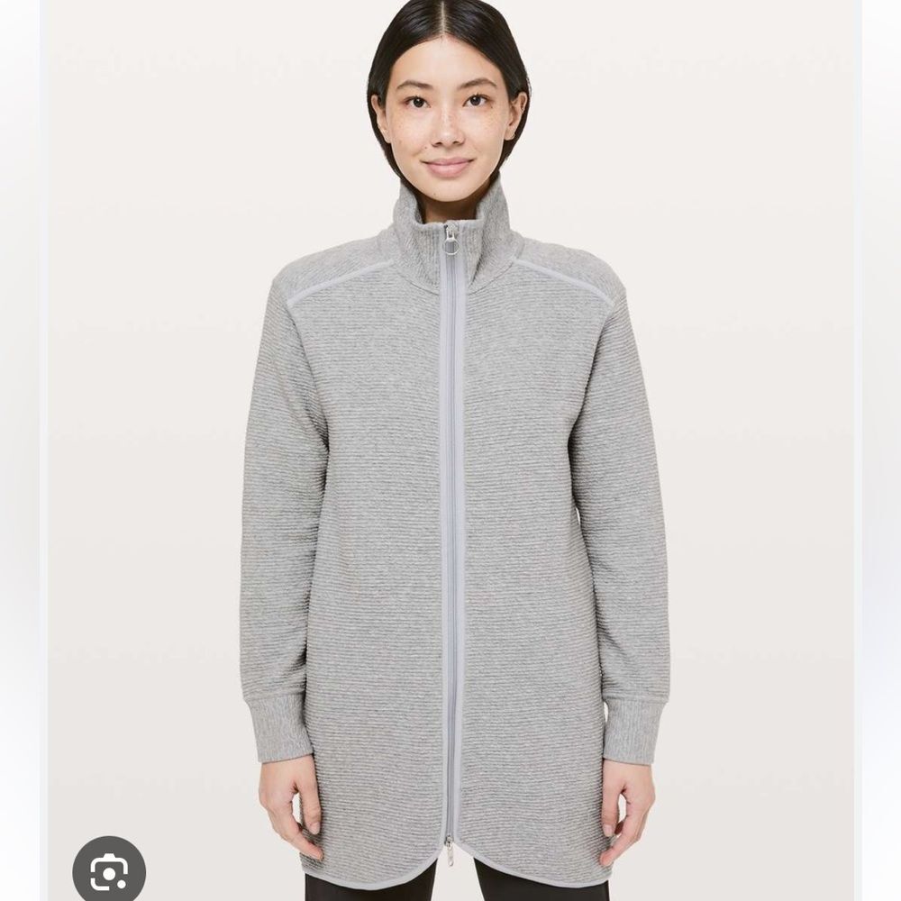 Lululemon on repeat jacket heather grey women’s 8